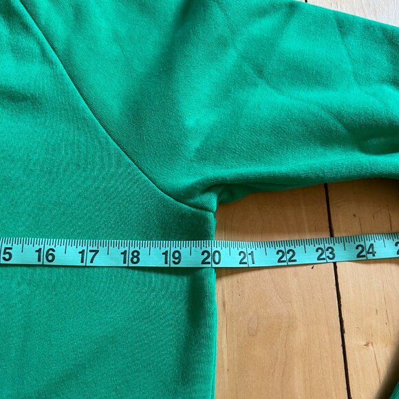 NEW J Crew Factory Green Knit Sweater Sweatshirt Mock Turtleneck Size M - Picture 6 of 7